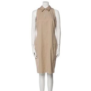 Max Mara Tan Sleeveless Dress